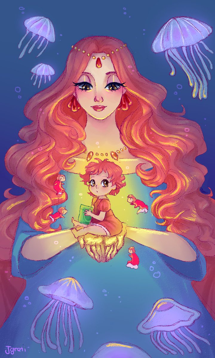 Ponyo 🪼🪼

#FanArtContest #Fanart #anime #draw #digitalart #digitalartwork