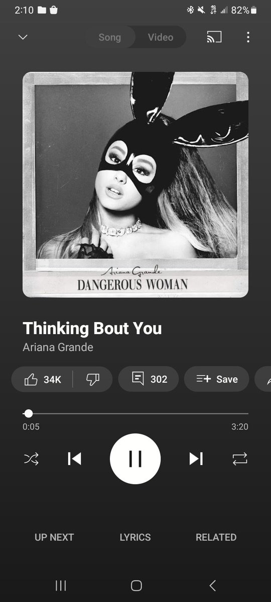 No Thinking!!!
🤟🏻😘🧲🔥🎶
#ThinkingBoutYou
#ArianaGrande
#DangerousWoman 
#2016StudioAlbum
#StudioAlbum
#2016RAndB
#RAndB
#2016PopMusic 
#PopMusic
#Popage