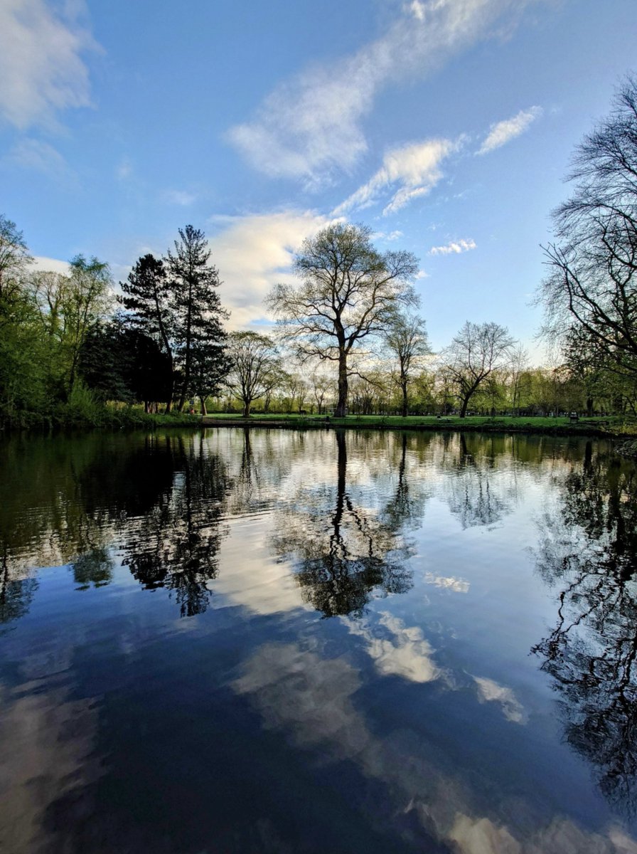MonicaCrimmins's tweet photo. Morning reflections. Alexandra park. Whalley Range. Moss Side @AlexParkMCR @RainorshineManc  #Manchester https://t.co/fPzvpp4gPi
