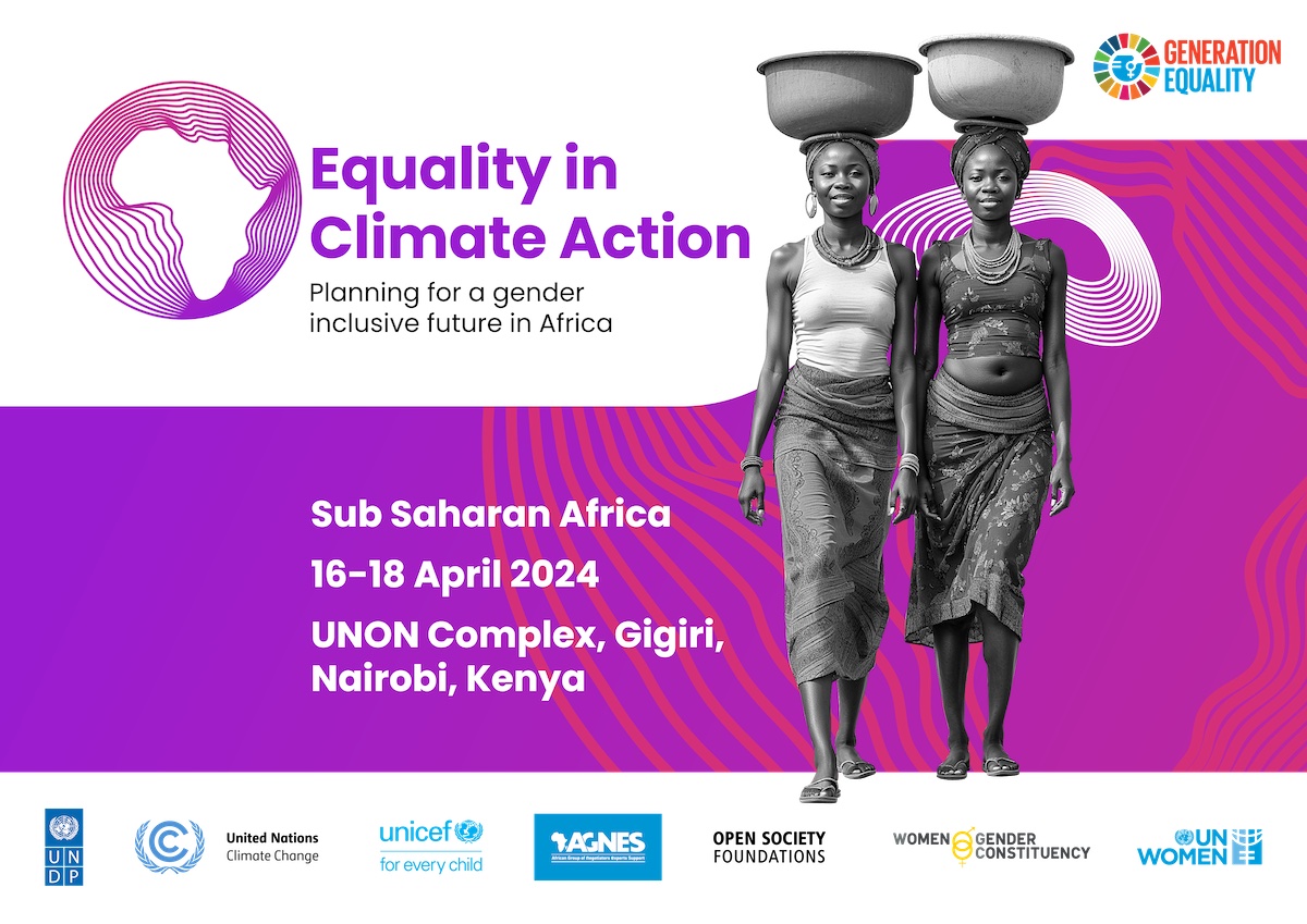 unwomenafrica's tweet image. 🗓️ HAPPENING: #EqualityinClimateAction conference: Planning for a gender inclusive future in Africa. A critical and necessary 3 days discussion on effects of climate change on women and opportunities for inclusive planning and resource allocation. 
#GenerationEquality
