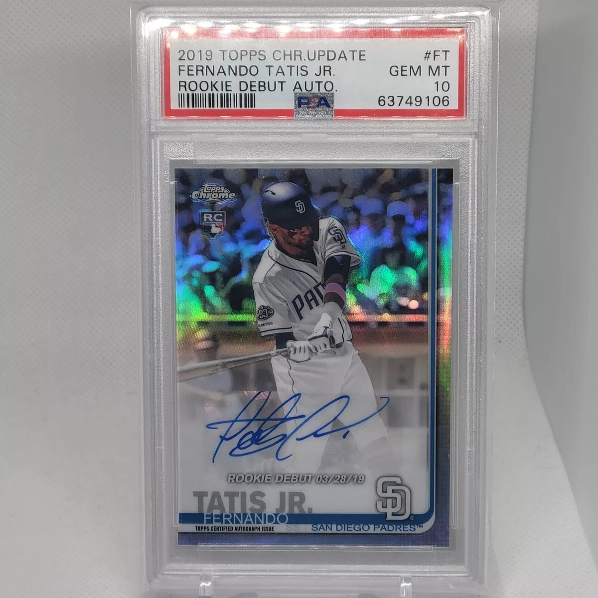 Fernando Tatis Jr. 2019 Topps Chrome Update Refractor Rookie 

⚾️  ebay.us/EbvhVh

#BaseballCards #Padres #RookieCards #Topps