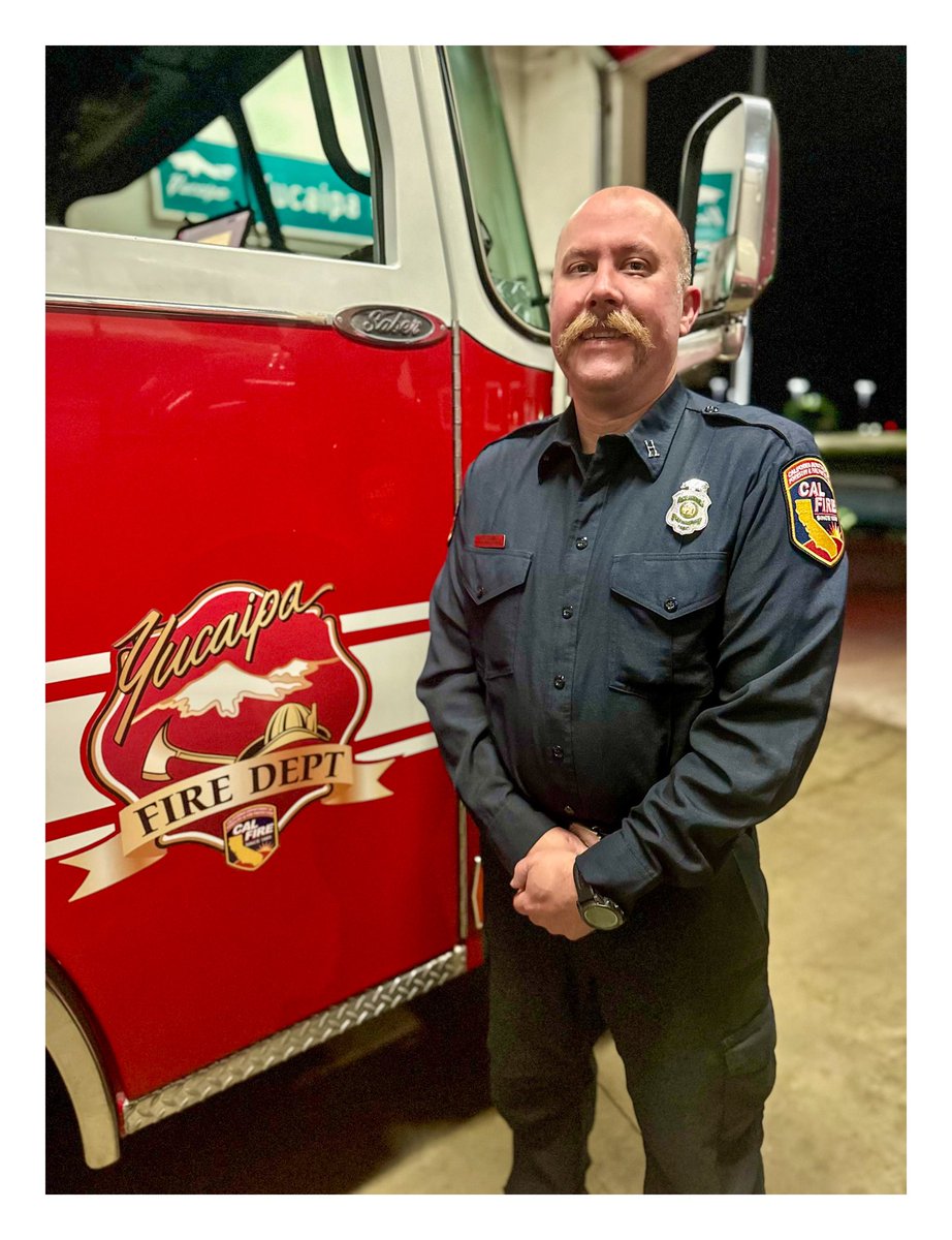 Join us in celebrating a much deserved promotion! Newly promoted Fire Captain Michael Clark has 24 years of Firefighting experience having worked for @SanBernardinoNF, @BLMca, @JoshuaTreeNPS, @FresnoCoFire and @CALFIREBDU assigned to the @CityofYucaipa as a Fire Apparatus