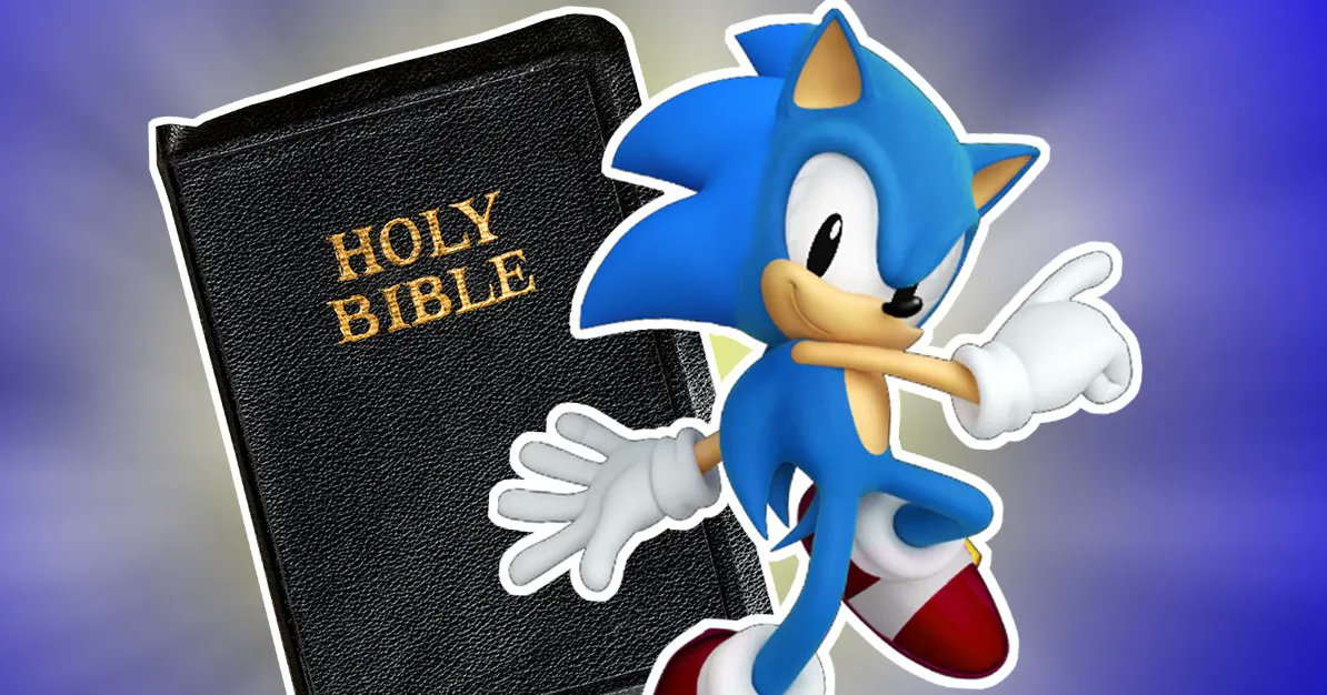 TeamJapanTime's tweet photo. SONIC SAYS TO STUDY YOUR BIBLE VERSES INSTEAD OF WATCHING HIS SMASH REVEAL TRAILER IN RELIGION CLASS @McDareth https://t.co/gWMQ0J0Wby