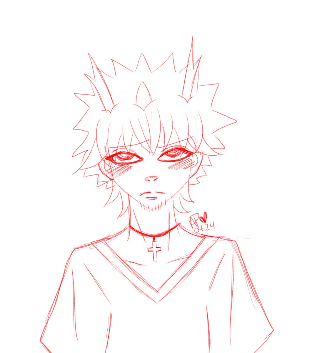 Wanted to do some style experimentation and decided to use <a href="/joshitricara/">JoshiDrawsStuff</a> as my guinea pig. Pretty pleased with the result actually. 😊

#rkgk #sketch #doodle #artmoots