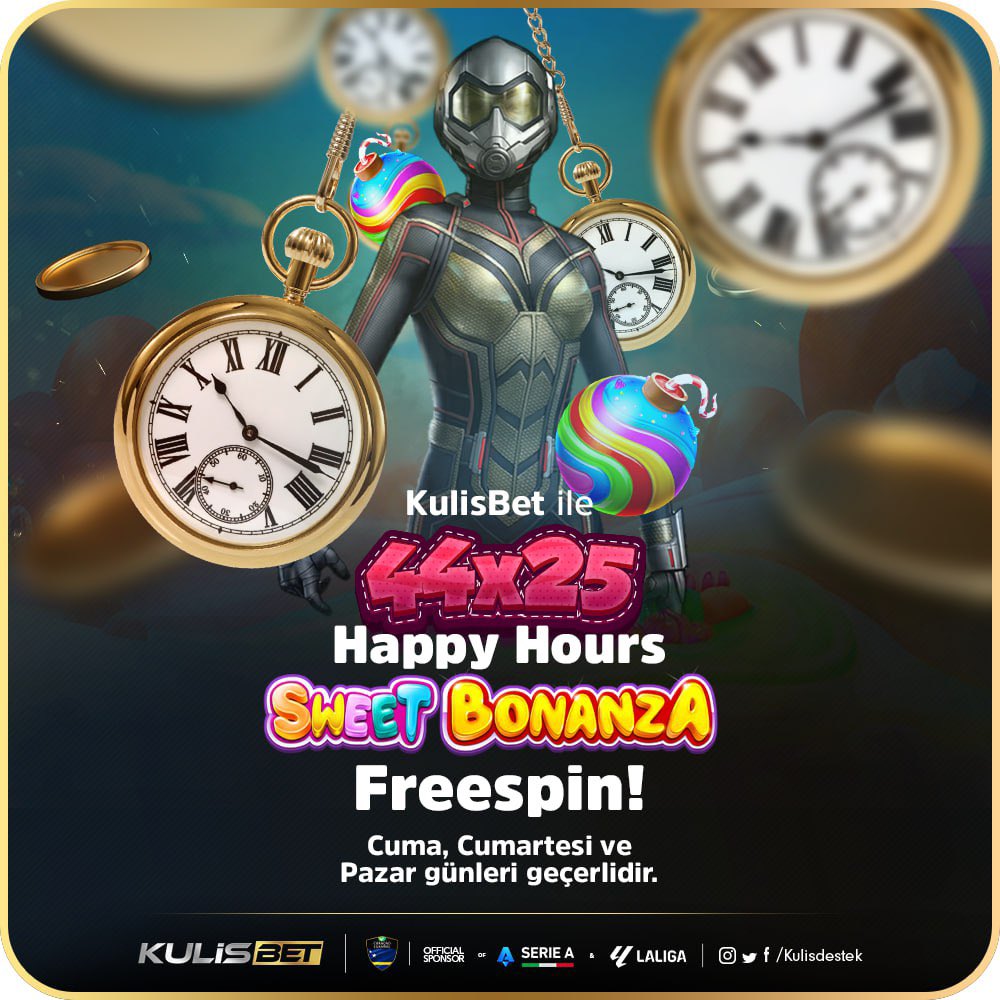 💵3.000.000 Günlük Çekim Limiti İle 5 Dakikada Ödeme Garantisi

🍭 Yeni Üyelerimize Özel 111 Sweet Freespin

🍭 44X25  SWEET BONANZA HAPPY HOURS!

🎁 Her Yatırımına Ertesi Gün Freespin Hediye

🇪🇸20-2021 LA-LİGA //🇮🇹22-2023 SERİE - A RESMİ SPONSORLUĞU !

🔗 Kulis.site
