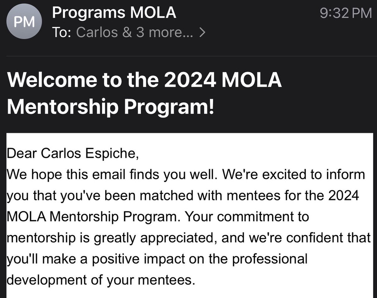 I'm thrilled to be a Mentor for an exceptional group of Latinx aspiring doctors in the @chicagomola Mentorship program. Let's pave the way for equality and excellence in medical education! #inspire #mentorship #medicine #equality #future #MedEd #Cardiology #latinoinmedicine