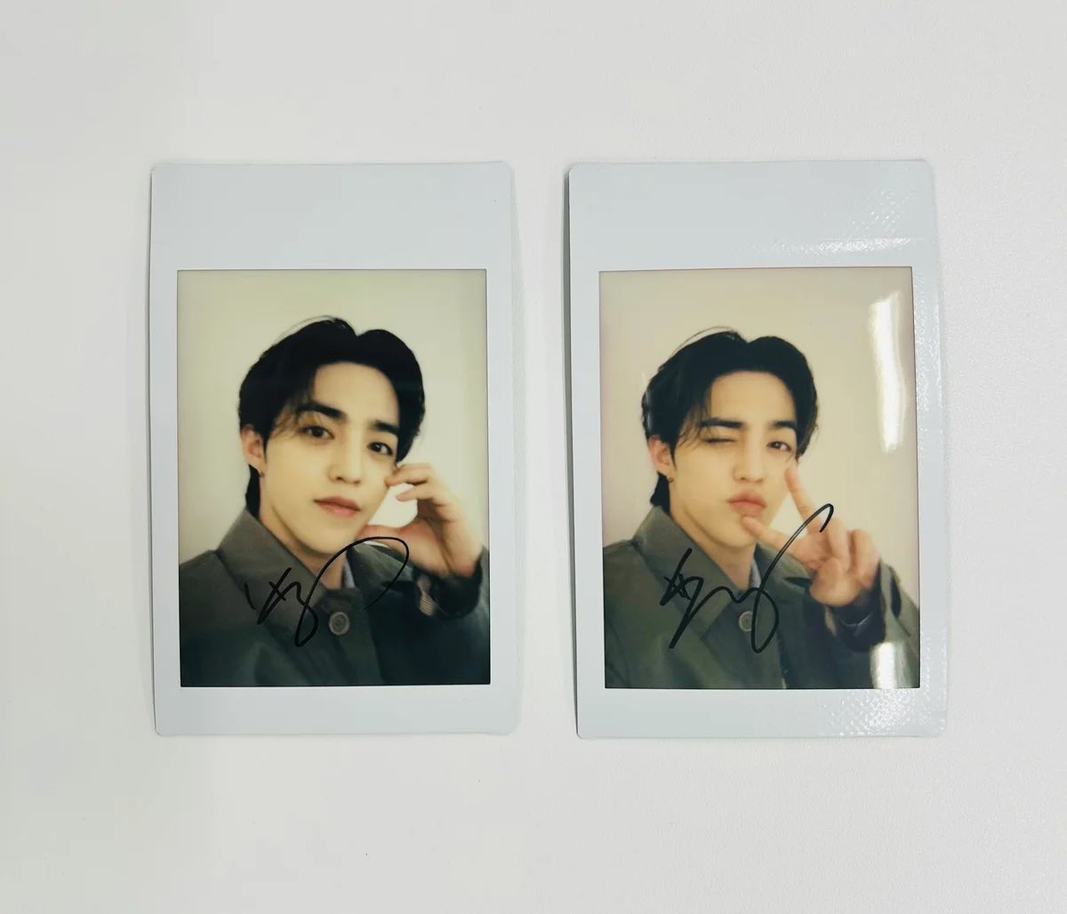 i just noticed the polaroid is upside down 😭 he must’ve held the camera upside down when taking the photo