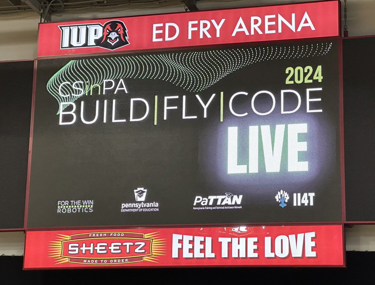 STEMsally's tweet photo. Build Fly Code Live in Pennsylvania was incredible. So many amazing students from all over the state showed us their piloting skills. PA is a model for CS education.  #DronesForAll @FTWRobotics https://t.co/TgMLMbiRe2
