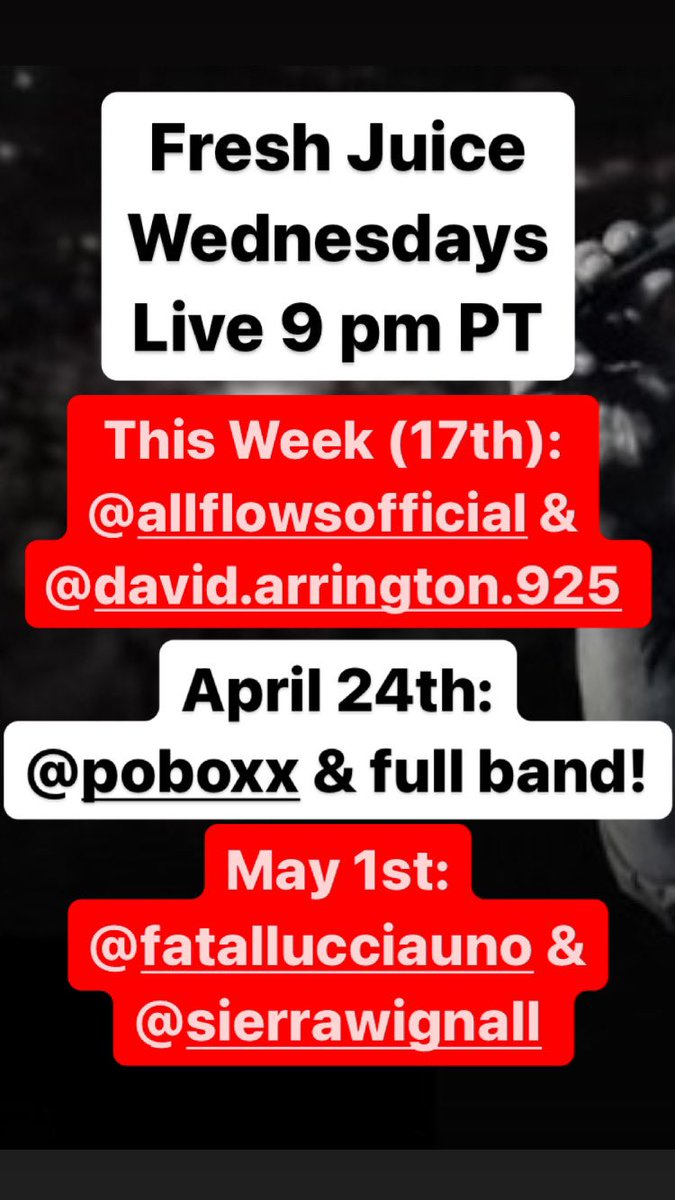 We’re closing April off with some real fire! 🔥 

This Wed: @realfrothizzle &amp; DJ Red Pepper Dave 🌶️

April 24th: <a href="/POBOXX/">P.O. BOXX</a> &amp; his full band! 🥁🎸

May 1st: <a href="/FatalLucciauno/">Fatal Lucciauno</a> &amp; @adinahwrld 🏝️