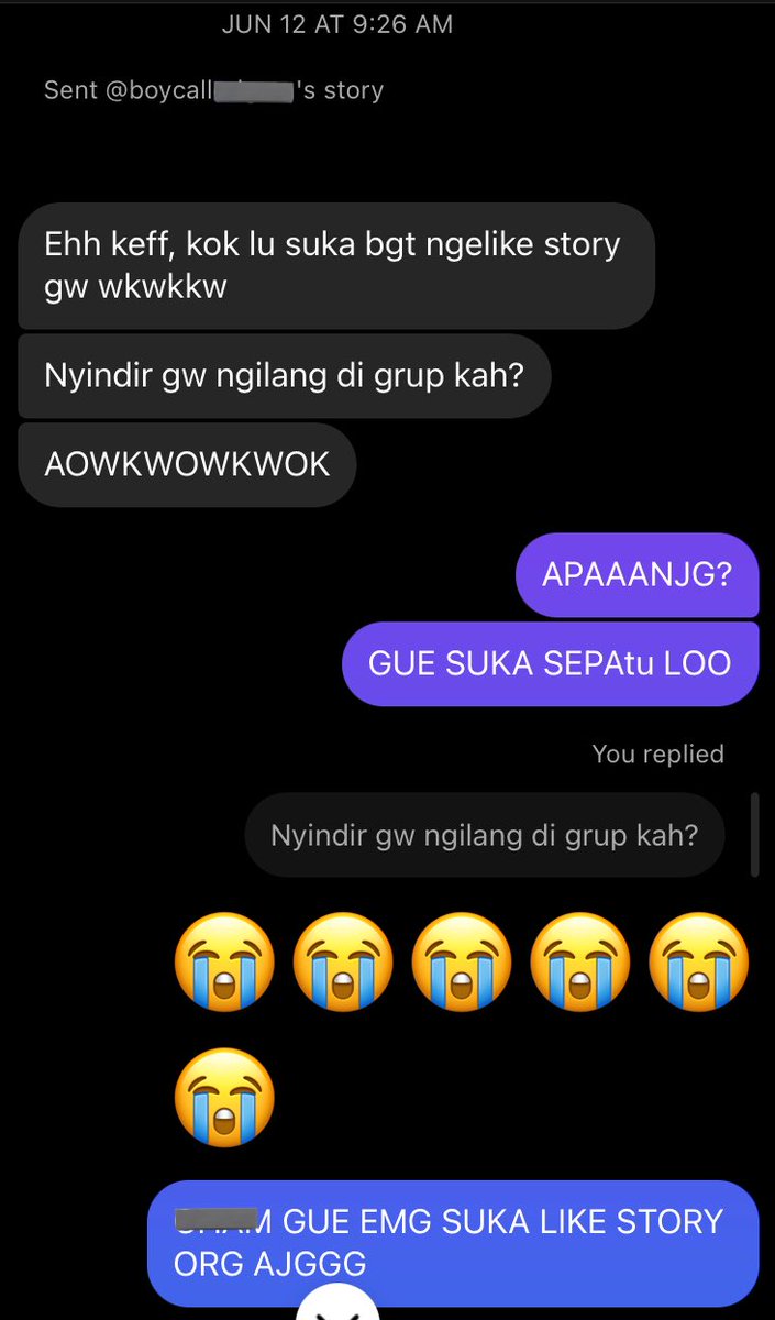 keffaas's tweet photo. kayaknya ngelike story emg perkara sensitif ya? karena gue bukannya dituduh genit tapi dituduh nyindir garagra like story temen gue HAHAHA https://t.co/kfzXXKccZ3