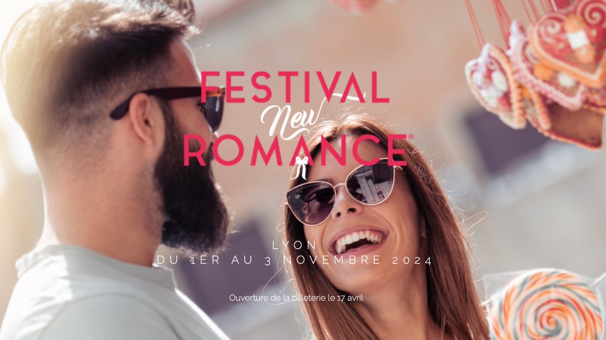 📣 Cette année, je serai au Festival New Romance, qui se tiendra les 1, 2 et 3 novembre à Lyon, et j’espère y voir beaucoup d’entre vous ! Pour cela, rendez-vous demain à 18 heures afin d’acheter votre pass ♡ ↝ festivalnewromance.com