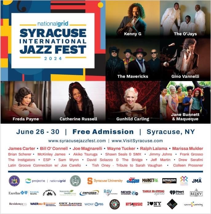 See you in #Syracuse June 26! #Syracusejazzfest ⁦@waer883⁩ ⁦@syracusedotcom⁩ ⁦@JordanElbridge⁩ ⁦@Cornell⁩ ⁩ ⁦@CornellAlumni⁩  ⁦@HobartCollegeFM⁩ ⁦@SyracuseU⁩ ⁦@OnondagaCounty⁩ ⁦@OnondagaCC⁩ ⁦@IthacaCollege⁩ ⁦