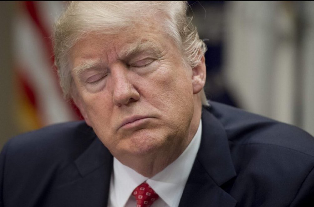 POV: @realDonaldTrump listening to fake crimes being brought against him in court today- “Biiiiiiiitch, what the fuuuuuuuck.”