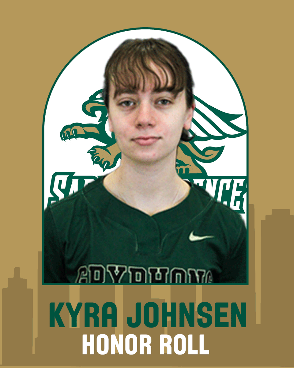 SKYLINE AWARDS!

Kyra Johnsen of @SLCGryphonsSB earned a spot on this week's Skyline conference honor roll after tallying five hits, four RBIs and four runs in SLC's doubleheader sweep of Yeshiva. Congratulations Kyra!

#StrengthAndIntelligence
#GoGryphons