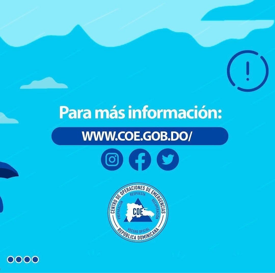 COE_RD's tweet photo. A propósito de las lluvias que se están registrando en algunas provincias del país por la incidencia de una vaguada te compartimos algunas recomendaciones que puedes tomar en cuenta.

¡Desliza y conócelas! https://t.co/2EmI6Z3PDK