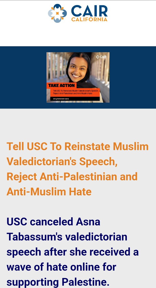 What happened to free speech? On Tuesday, April 6, the University of Southern California (USC) Annenberg School for Communication and Journalism announced on social media that USC student Asna Tabassum was selected as valedictorian for the class of 2024. Shortly after the