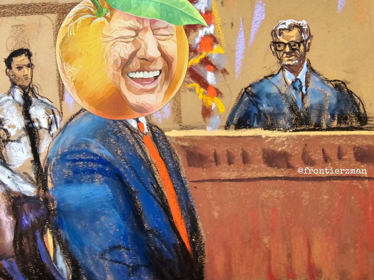 The sketch artist really has been phenomenal! 🍊👍 #Trump2024 #MAGA #OrangeManGood