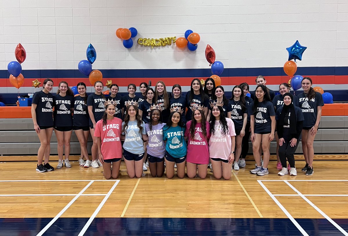AASBADMINTON's tweet photo. Congratulations to these 6 seniors. What a great night celebrating Ameli, Evelyn, Yohali, Marwa,Eve and Sara.  Stagg also beat Riverside Brookfield. Congrats ladies. https://t.co/LX9UdzKZou