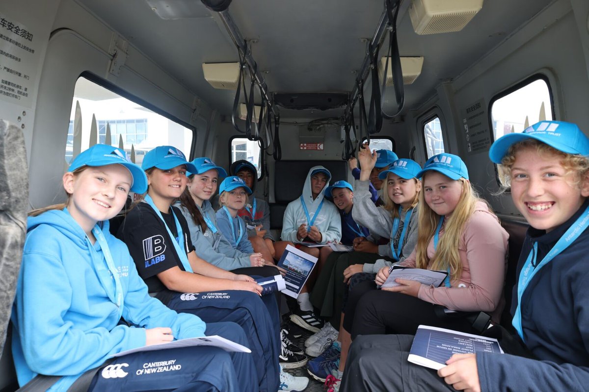 Students at the Young Inspiring Explorers™ Summit last weekend were treated to a fantastic visit at the @Antarcticcentre in Christchurch. Students met huskies, rode in a Hägglund, visited Penguins, experienced the Storm Dome, and journeyed to the Ice in the 4D theatre. #inspire