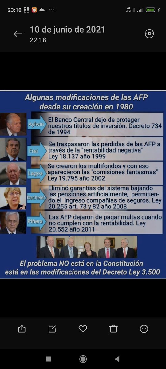 @JulioStgoCentro @jortizgriego @FondoAlerta @Gregope234430 No culpen a las afp, ni a la constitución . Culpen a la casta política, que como siempre velan por sus interéses.. fin