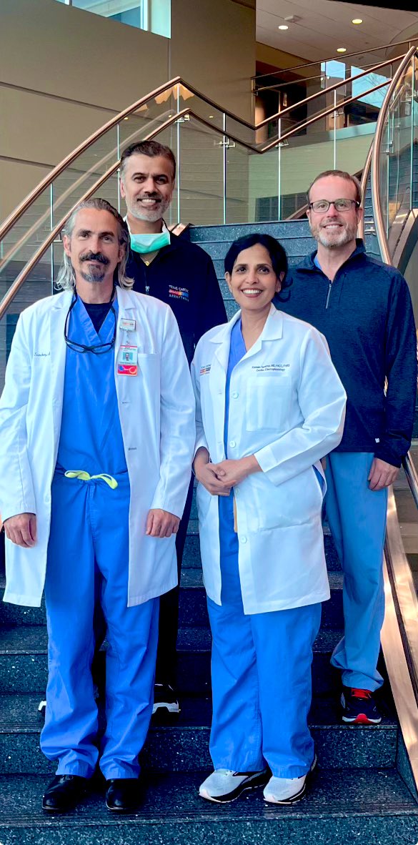 #AF 
#PFA Day 1 for our patients & us!
#Farapulse - All went well 🙏

I work with the BEST Team of Colleagues & Staff! Always focused on Safety, Efficacy, & Compassion!! Our leader Dr. J. Sanchez (master ablator!) 
& @senthil_dorai Dr. Bill Nesbitt 
#EPeeps @tcainstitute…