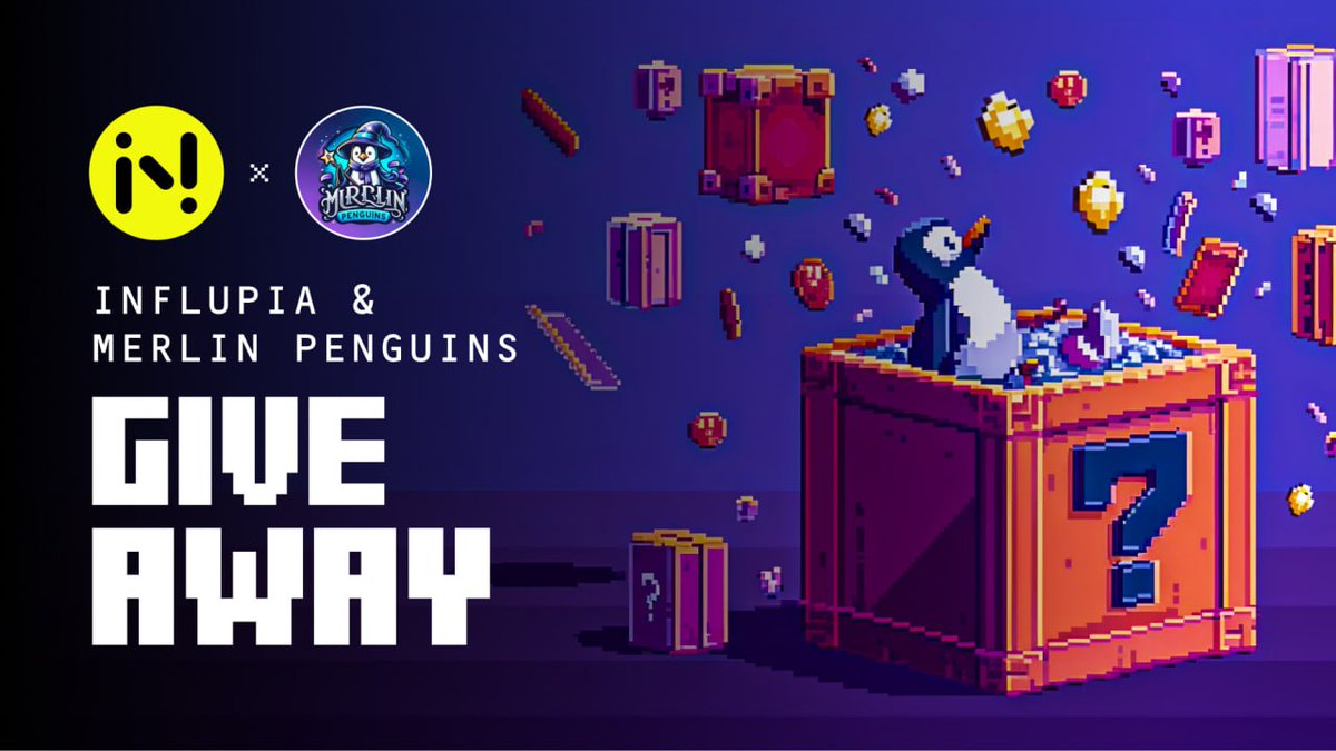 We are excited to announce that Merlin Penguins has partnered with <a href="/influpia/">Influpia</a> 

🎺Merlin Penguins will be providing 10 OG and 20 whitelist spots for <a href="/influpia/">Influpia</a>  users. 
1. Please follow <a href="/Merlin_Penguins/">Merlin Wizard Penguins</a> &amp; <a href="/influpia/">Influpia</a> 
2. Join the discord :discord.gg/merlinpenguins 
3. Like, RT and