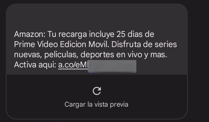 Le cargué 150 a mi Telcel y Amazon me regaló 25 días de prime video para el CEL.
No puedo verlo en la tele
Pero poder verlo en el celu está padre.
Además gratis.