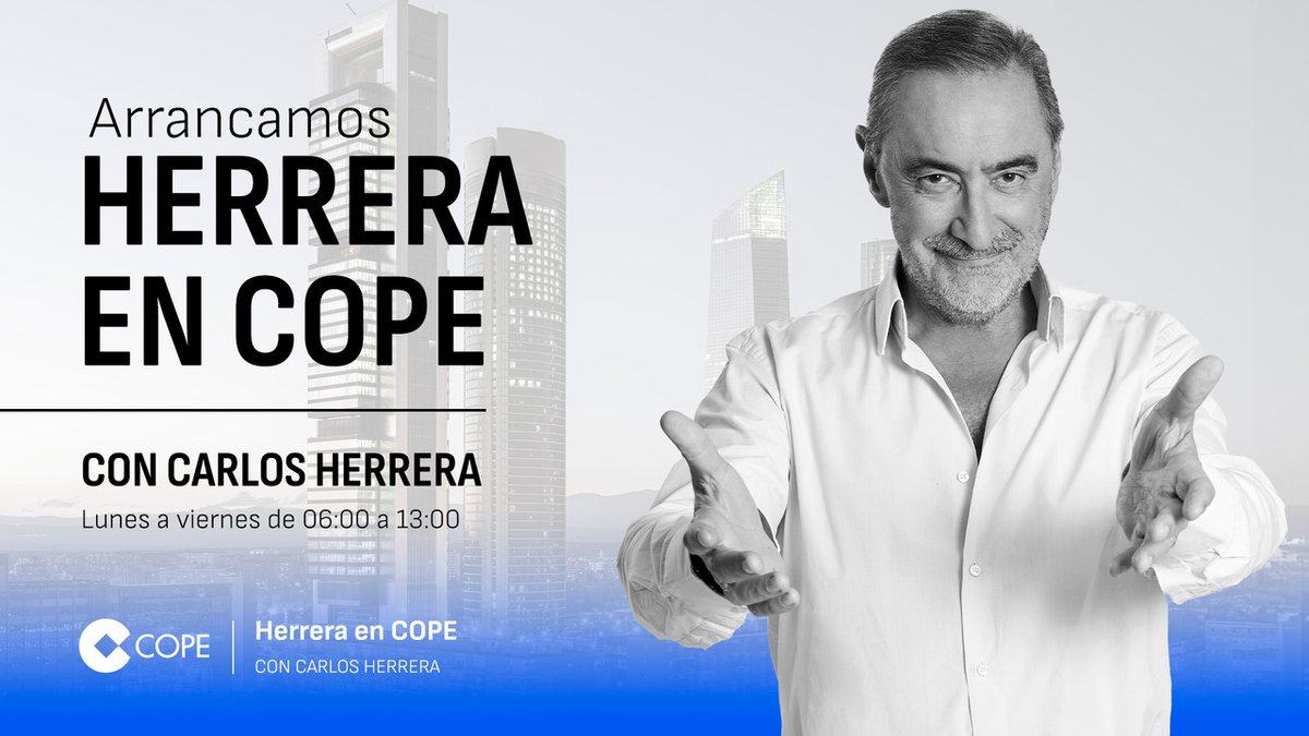 🎧Comienza 'Herrera en COPE' con toda la información, el análisis y el mejor entretenimiento hasta las 13h.🎙 😉¡Empieza el día informado!👇 ➡cope.es/directos/net1