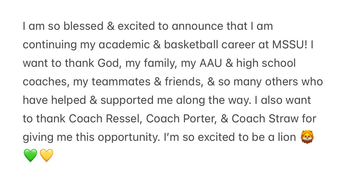 Committed!! #golions <a href="/MssuWbb/">MSSU Women’s Basketball</a>