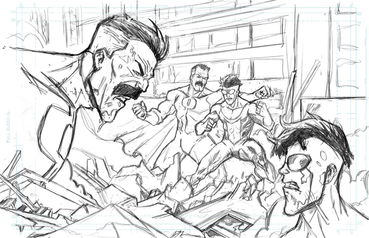 Invincible layout for a commission 17x11! by yours truly.

#drawing #comicart #illustration #comicartwork #comicoftheday #comicillustration #comiccover #comicbookgeek #invincible #ImageComics