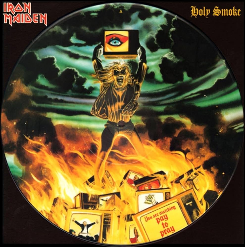 mcarpegna's tweet photo. @RnRNationlive @RnRliveRadio Holy Smoke - Iron Maiden https://t.co/7ZaQJlXPhe