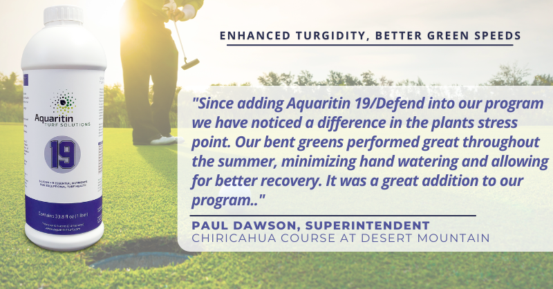 Make sure your greens can bounce back from increased foot traffic! aquaritinturf.com/19-trial/