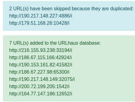 09 active Chilean IP addresses serving the #Mirai botnet hxxp://190.217.148.227:4886/i hxxp://216.155.93.238:33194/i hxxp://186.67.115.166:42924/i hxxp://179.51.168.26:10428/i hxxp://190.153.161.82:41582/i hxxp://186.67.227.98:65300/i hxxp://190.217.148.149:32075/i