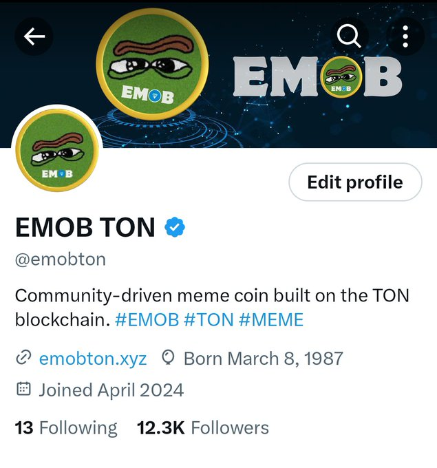 Another Milestone unlocked! #EMOB just soared past 12,000+ followers!    

Plus, They officially verified with that coveted blue check badge from Twitter!   

Huge shoutout to their incredible community for the support and love!   Thank you #EMOBERS  

Let's keep growing…