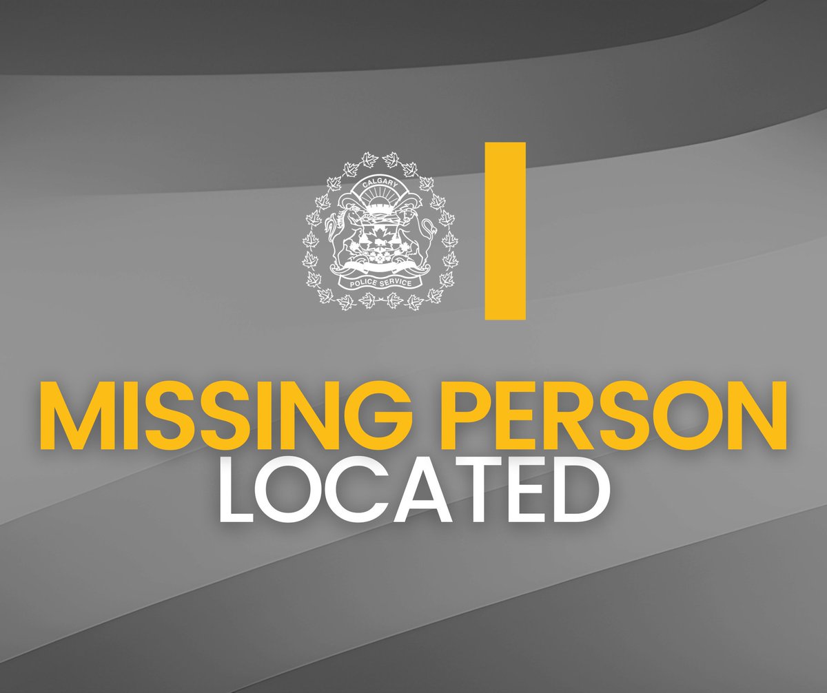 ✳️ MISSING PERSON LOCATED ✳️ The man reported missing earlier today, Monday, April 15, 2024, from the southwest community of Haysboro has been located. We thank the media and the public for their assistance. ⚖ Case #: CA24146911 | 4282