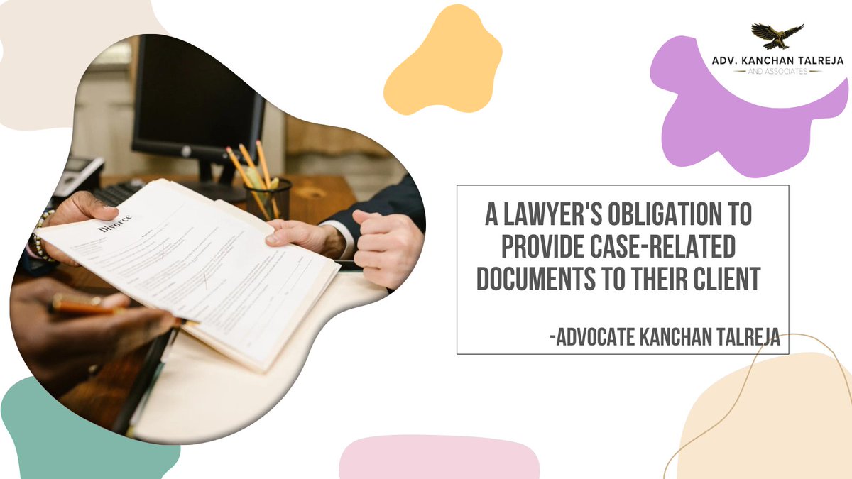 A lawyer has several obligations to their client, including providing all necessary case-related documents. Here are some key points regarding a lawyer's obligation to their client. #LawyersResponsibilities #ClientObligations #LegalDocuments #ClientRights #AttorneyEthics