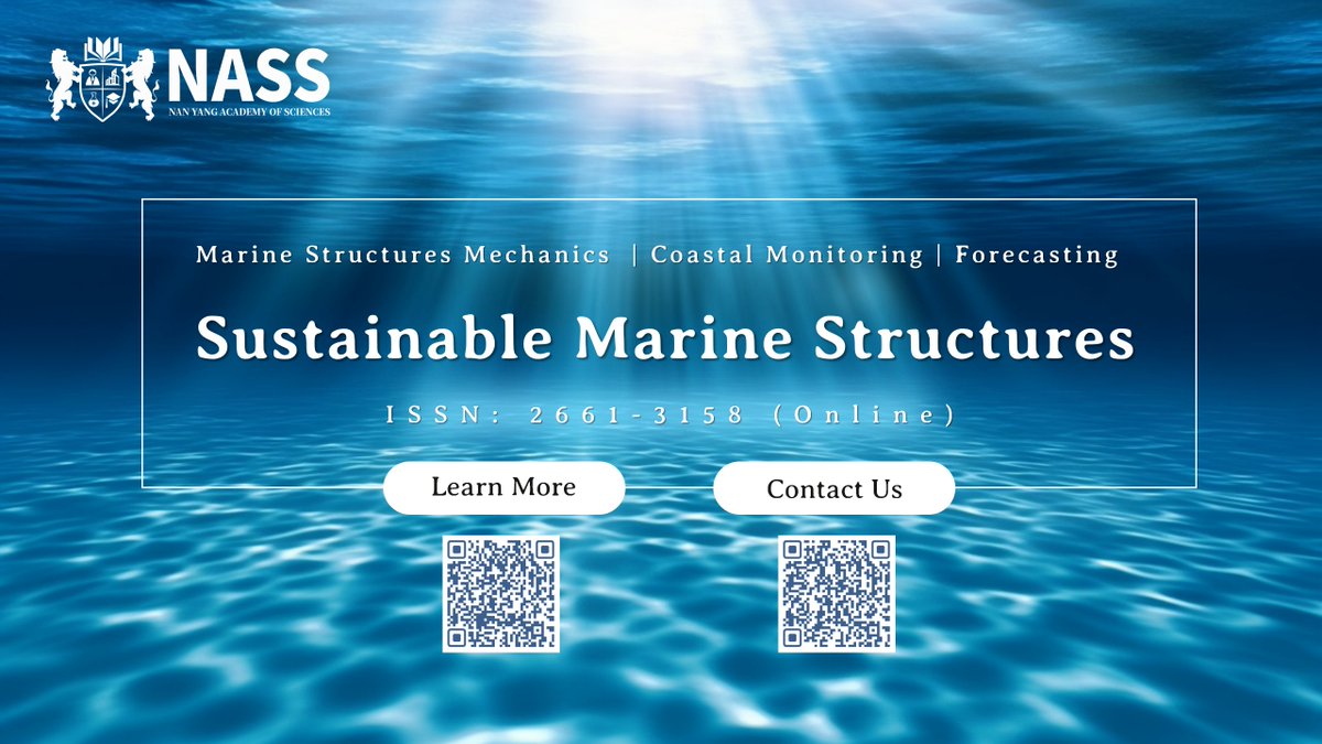 🌊 Are you passionate about marine conservation, oceanography, or the future of our blue planet? Dive into the depths of sustainable ocean management with SMS! 🐟♻️
journals.nasspublishing.com/index.php/sms
#SustainableOcean #MarineLife #BluePlanet 🌊💚