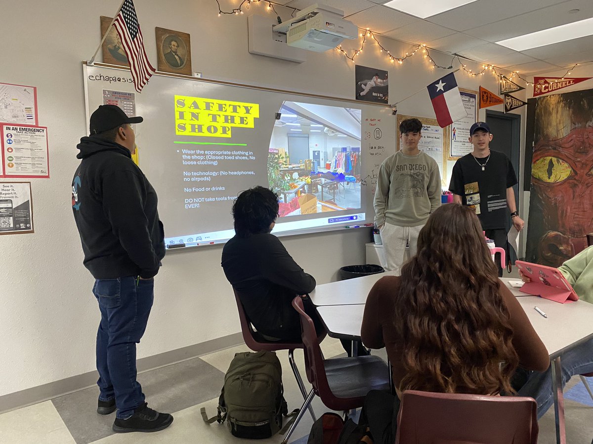 @Americas_HS theatre students gave presentations about safety guidelines and shared useful tech tips! #BetterTogether