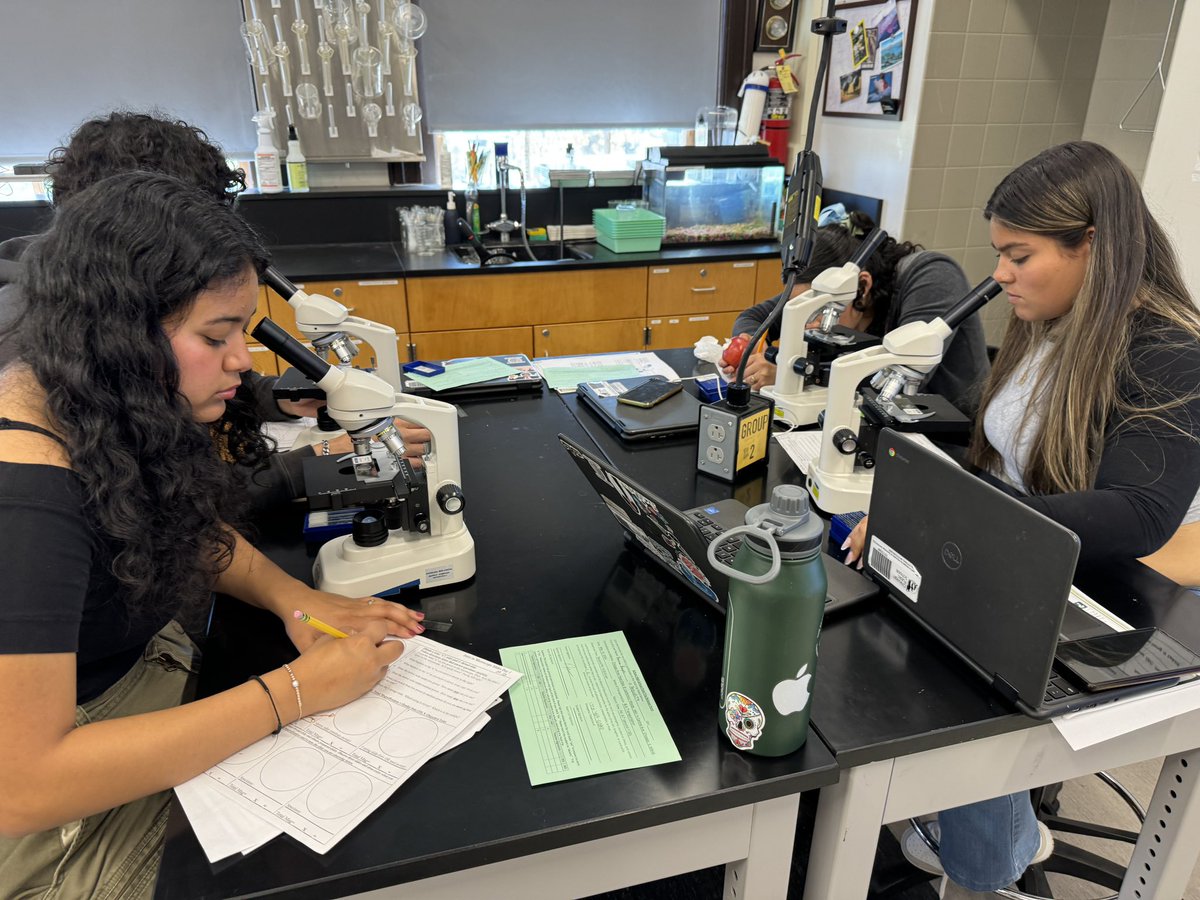 MrArsenie's tweet image. Our first hands on activity and introduction to microscopy for my @CarlSchurzHS #ibbio juniors! They did fantastic!