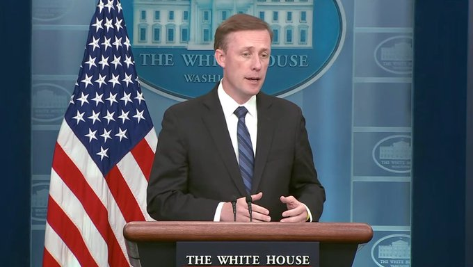Due to ongoing events in the Middle East, US National Security Adviser (NSA) Jake Sullivan (in file pic) has postponed his trip to India this week. NSA Sullivan looks forward to holding the iCET annual review at the next earliest possible date and remains personally committed to