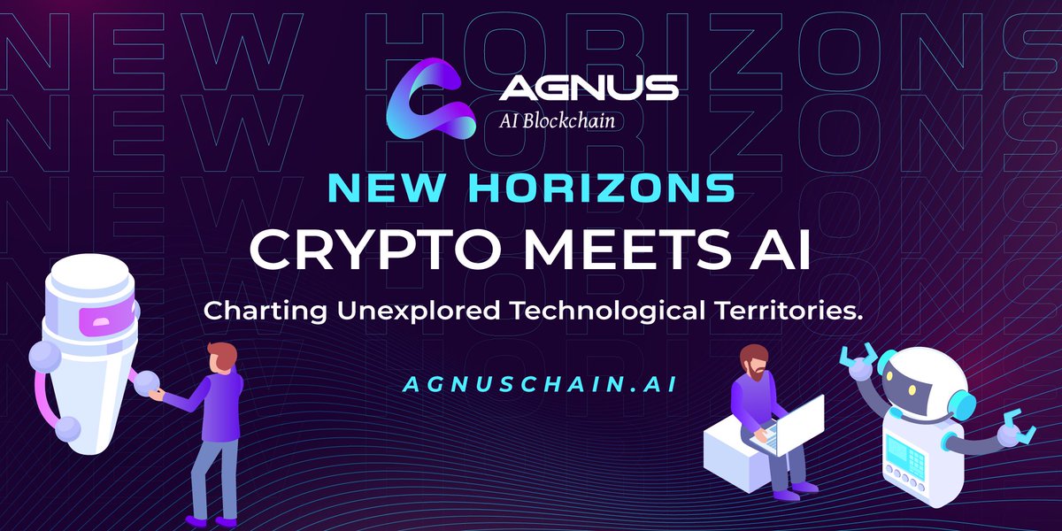 Charting unexplored territories where crypto synergizes with AI, we're on the cusp of a transformative era.

Be part of the transformation with #AgnusAI!

#NewHorizons #CryptoAI #InnovationJourney #ETH #BTC #AIBlockchain #AI #WEB3 #AgnusAIChain  #Layer1 #EVM
