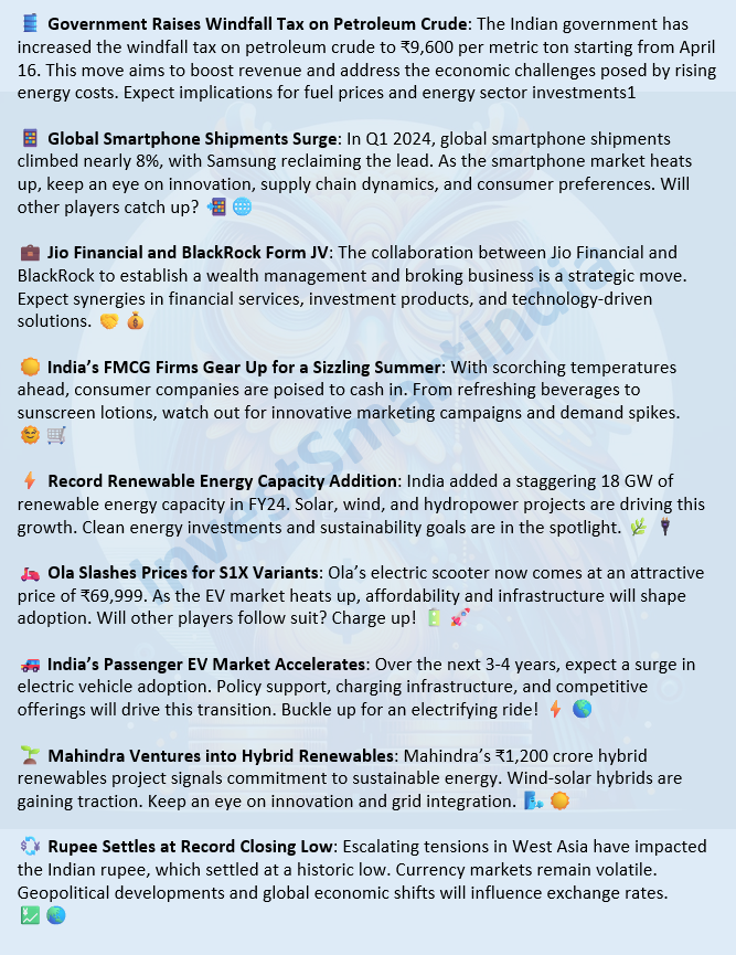 📢 #SmartNews  updates! 

Key Highlights: News and Market Moves 📷📈

#EconomicPolicy #EnergySector #Stockmarketnews #StockMarket #investing #BusinessNews 
#TechTrends #MobileMarket #FinancialServices #InvestmentOpportunities #ConsumerGoods #SummerSales #SustainableEnergy…