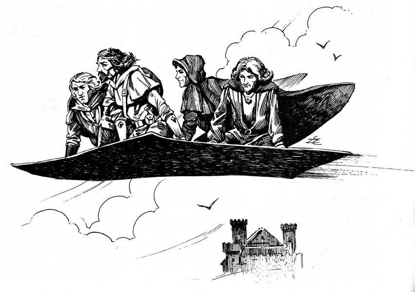 Heroes of legend

Yrag the Lord, Mordenkainen the Mage, Bigby the Magic-User, and Riggby the Patriarch, on their way to explore Maure Castle. 

All of these PCs were played by Gary Gygax himself after Rob Kuntz became co-DM of the original Greyhawk campaign in the early 70s.
#DnD