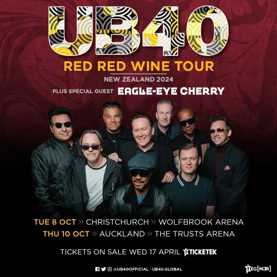 CravePodcast's tweet photo. UB40 bring their magic to Christchurch and Auckland: https://t.co/YWtABT7oQT https://t.co/OMDD75WvX9