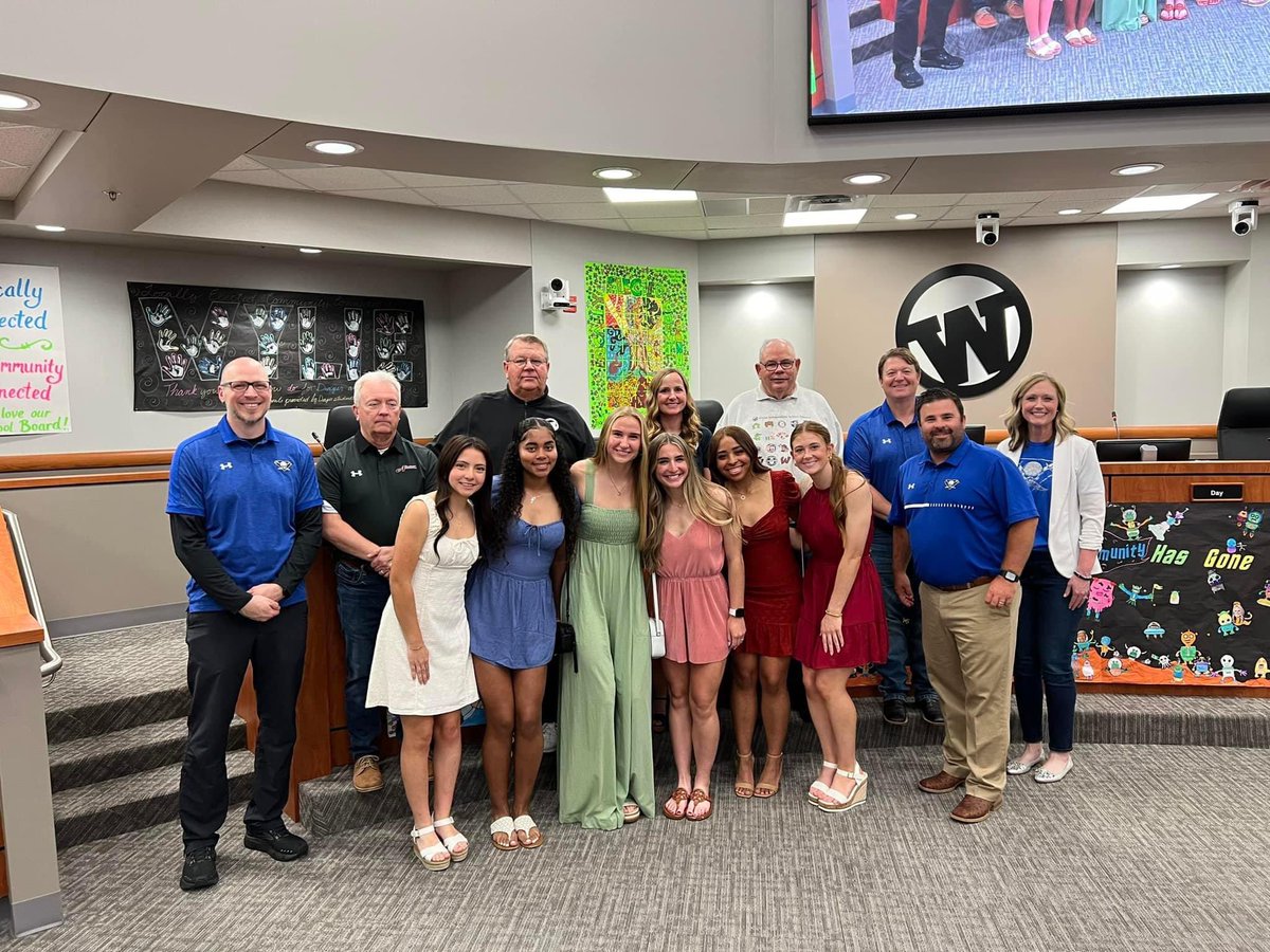 Great night celebrating some elite scholars who are also tremendous athletes! Thank you Wylie ISD for celebrating these great ladies and their achievements!