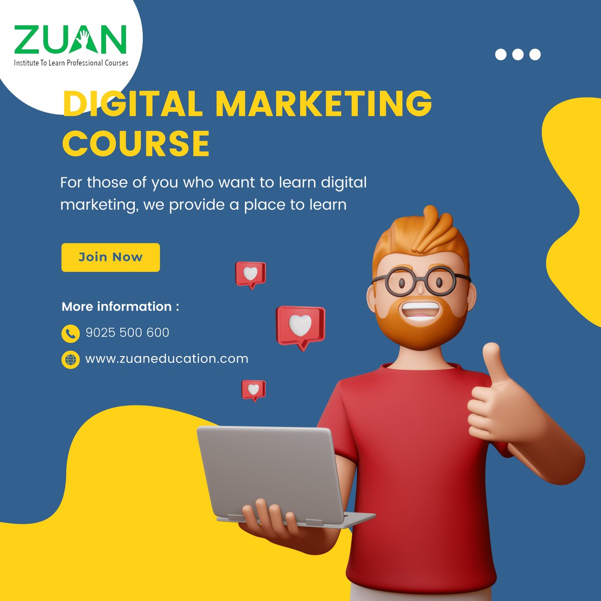 Transform Your Career with Our Social Media Marketing Course – Enroll Today!
Contact now: 9025500600

#DigitalMarketing 
#OnlineMarketing
#MarketingStrategy
#ContentMarketing
#socialmediamarketingtips
#learndigitalmarketing
#skilldevelopment
#digitalmarketingcourse
#learnwithzuan