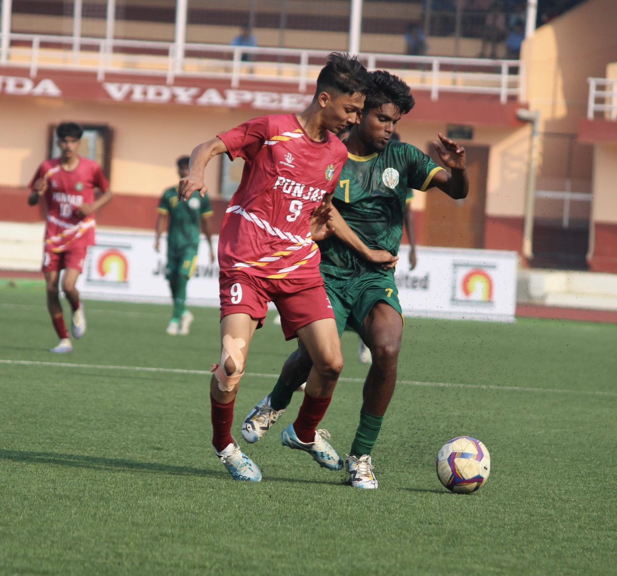 Punjab and Tamil Nadu played out a hard-fought draw! 💪 Punjab 2️⃣-2️⃣ Tamil Nadu #IndianFootball ⚽️