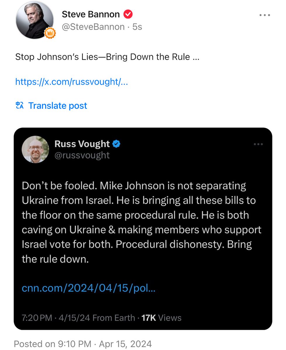 Stop Johnson’s Lies—Bring Down the Rule …

x.com/russvought/sta… ⁦@SpeakerJohnson⁩ ⁦@MikeJohnson⁩