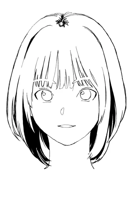 髪の毛が描けない人生からおさらばするために。
上手い人模写しようと思ったけどやっぱり実物を見て描かないと。
というわけでヘアカタログ見ながらシンプルな線の取り方を。 