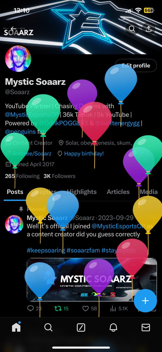 Why’s there’s balloons on here 😎

#keepsoaring #StayMystic #birthday